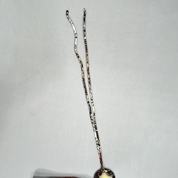 Caren Sport Dress Women's 3X Orange Black Brown Tan Halter Tie Neck Midi Print - Picture 9 of 16